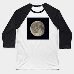 Waning gibbous Moon (R340/0660) Baseball T-Shirt